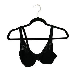 Gilligan & O'Malley Ultimate Black Adjustable Straps Underwire Bralette Size 34D